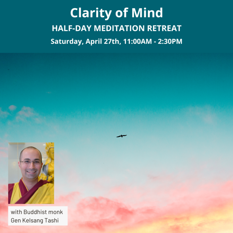 Half-Day Meditation Retreat – Clarity of Mind – Kadampa Meditation ...